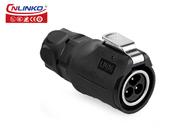 CNLINKO IP68 Waterproof Circular Connector 3 Pin Male Female Multi Pin Connector 12v