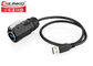 26~24AWG imprägniern USB-Verbindungsstück-Adapter-Platten-Berg-Kabel-Stecker und Sockel USB 3,0 fournisseur
